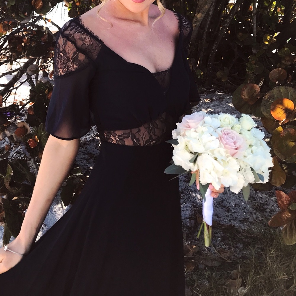 Stunning Navy ASOS Bridesmaid Dress - Picture 2 of 7